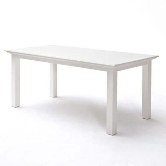 Product photograph of Allthorp Medium Wooden Dining Table In Classic White from Furniture in Fashion