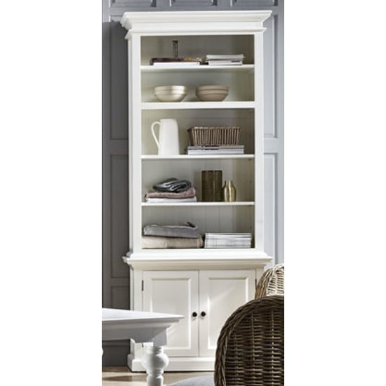 Product photograph of Allthorp Single Bay Storage Hutch Unit In Classic White from Furniture in Fashion