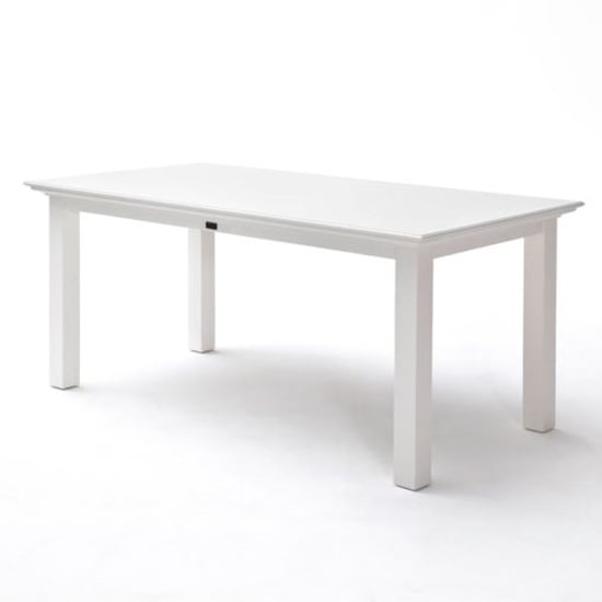Product photograph of Allthorp Small Wooden Dining Table In Classic White from Furniture in Fashion