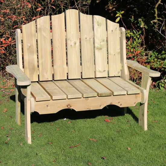 Product photograph of Altos Wooden Outdoor 2 Seater Bench from Furniture in Fashion