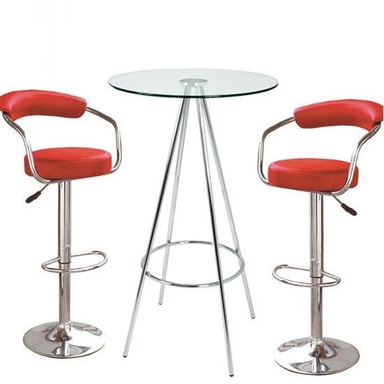 Red Bar Table Stool Set - home decor - Laux.us Red Bar Table Stool Set - home decor - Laux.us