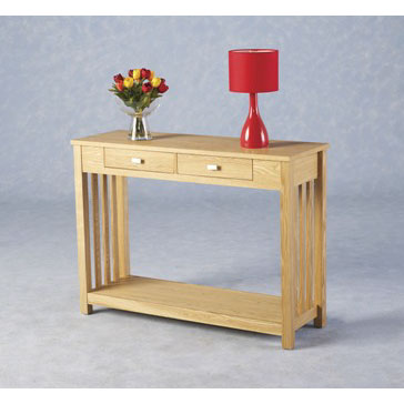 Ashmore Wooden Console Table with 2 Drawers
