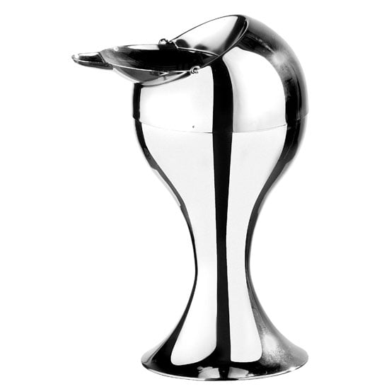 Product photograph of Chrome Sphere Shaped Table Ashtray from Furniture in Fashion