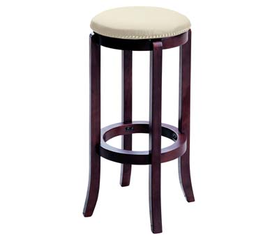 Leather Bar Stool (Cream) - 2400662