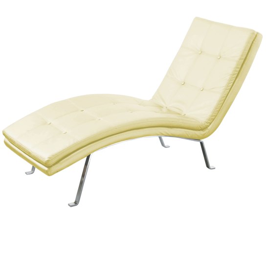 Barcelona Cream Lounger Chair, 2401631