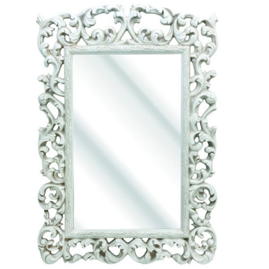 White Wall Mirrors rosco ornate wall mirror in an ivory frame 25212 furniture White Wall Mirrors rosco ornate wall mirror in an ivory frame 25212 furniture