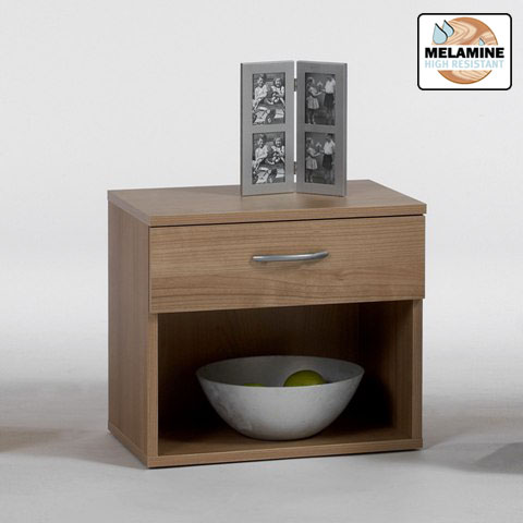 Walnut Bedside Cabinet, Jonny