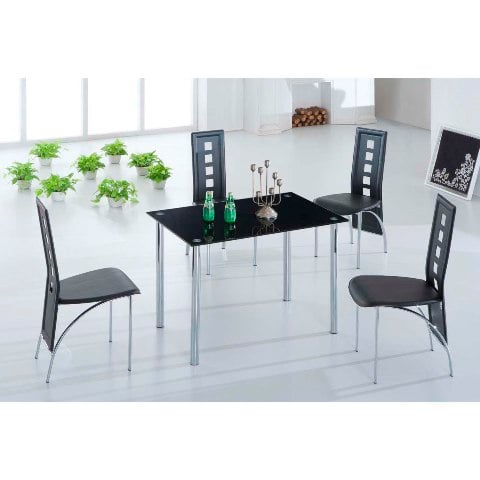 Black Dining Table And Chairs