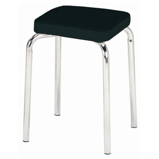 Pik Stackable Stool - Black