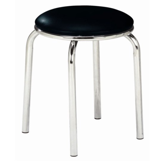 Pub Black Stackable Stool