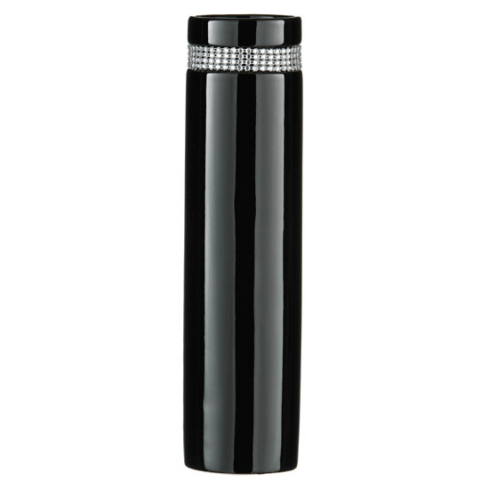 Radiance Black Cylinder Vase, 1410572