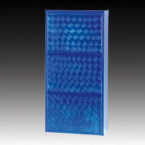 3 Tiered Blue Reflective Shoe Cabinet, Shoe storage, 5206-105