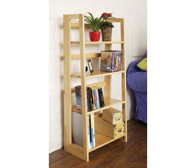 4 Tier Natural Origins Folding Book Shelves - 2400857