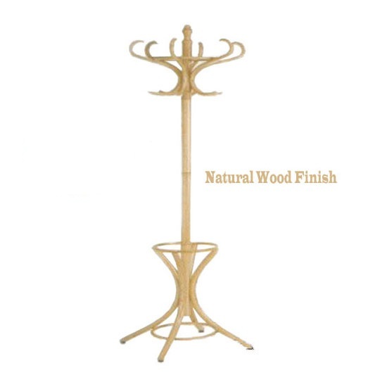 Wooden Hat/Coat Stand (Natural) 43113 CHEAPEST IN THE UK