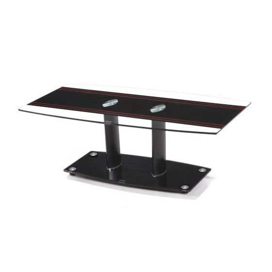 Vegas Black Glass Coffee Table, CT639