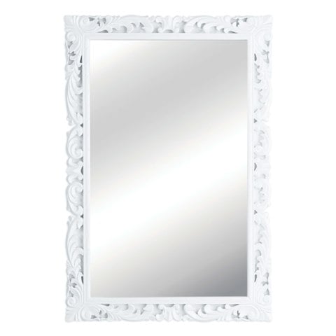 White Framed Mirror