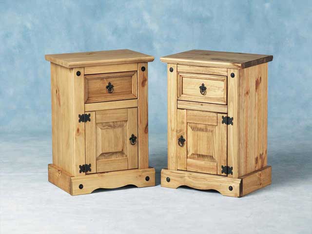 Corona One (1) Drawer One (1) Bedside Cabinet