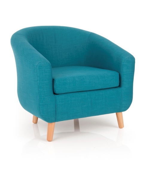 Medan Teal Velvet Accent Chair, 2402000 Buy Lounge, Relaxer Chair