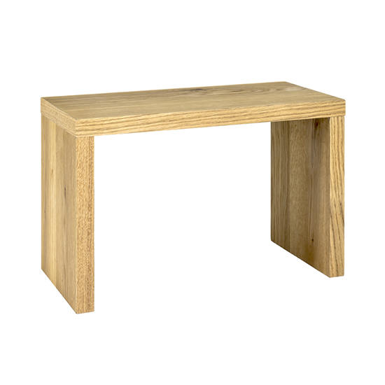 Product photograph of Creek Large Wooden Side Table In Oak from Furniture in Fashion