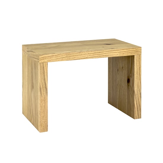 Product photograph of Creek Small Wooden Side Table In Oak from Furniture in Fashion