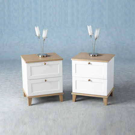 Arcadia 2 Drawer Bedside Chest