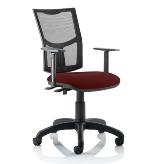 Product photograph of Eclipse Ii Mesh Back Office Chair In Chilli And Adjustable Arms from Furniture in Fashion