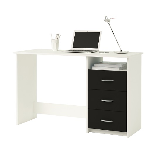 Sydney Rotating Office Desk in High Gloss White 19699 Furnit