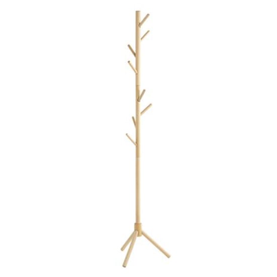 Flagstaff Solid Wood Coat Stand With 8 Hooks In Natural