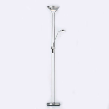 Mother and Child Floor Lamp (Satin Chrome), Rome-SC