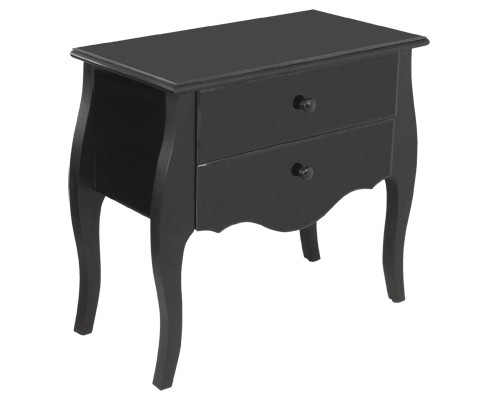 Black Mirrored Two Draw Dresser -  FM331