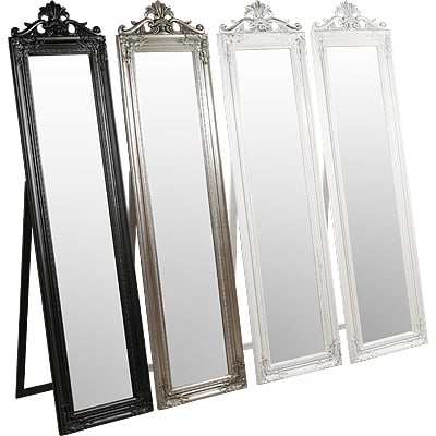 Lighted Makeup Mirror on Tall Standing Mirror