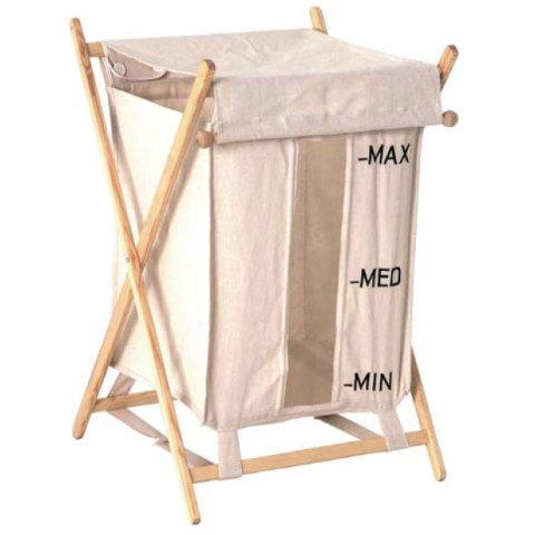 Folding Laundry Basket in Natural, 31399