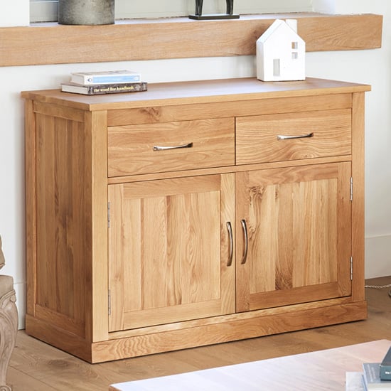 Product photograph of Fornatic Wooden Sideboard In Mobel Oak With 2 Doors 2 Drawers from Furniture in Fashion