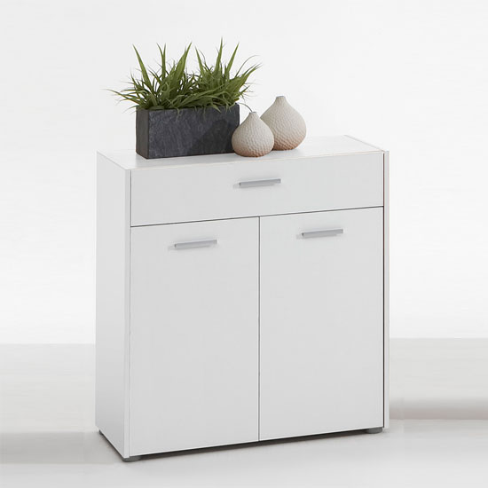 Johanna2 White Sideboard With 2 Doors and 1 Drawer