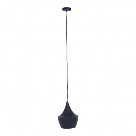 Product photograph of Lena Tent Shaped Pendant Light In Matte Black from Furniture in Fashion