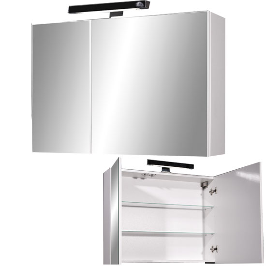 Liquid White Bathroom Wall with High Gloss White Fro