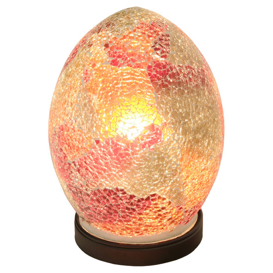Mosaic Red Egg Lamp, LM77R