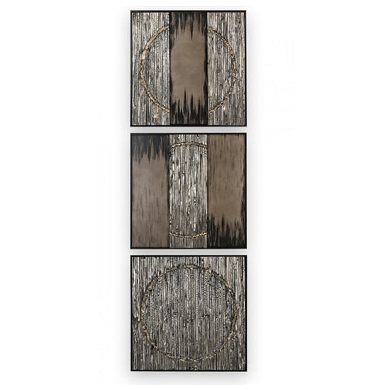 Product photograph of Miracle Painting Wooden Wall Art In Graphite from Furniture in Fashion