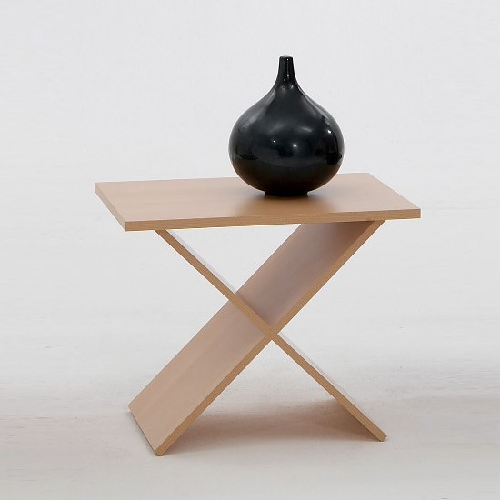 Modern Beech End Table, Phil