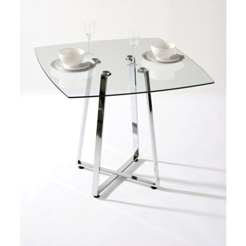 Stunning, Exquisitely Designed Square glass dining table