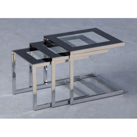 Nardini Glass Nest of 3 Tables