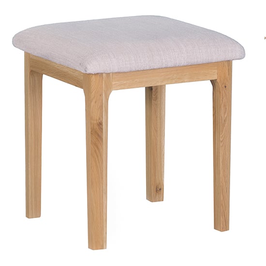 Product photograph of Nassau Wooden Dressing Stool In Natural Oak from Furniture in Fashion