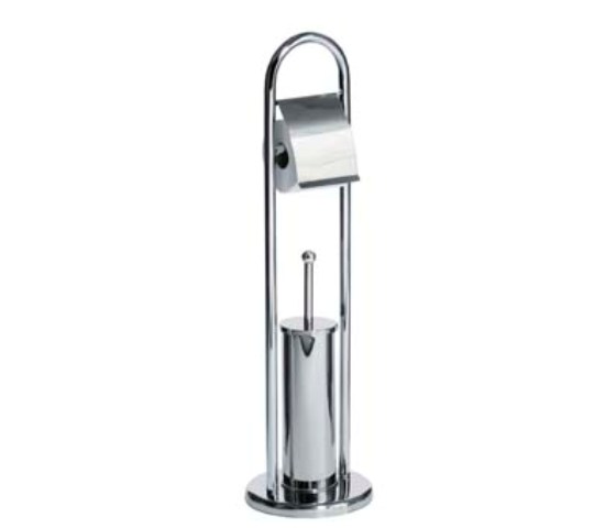 Chrome Toilet Paper & Brush Holder, 1600095