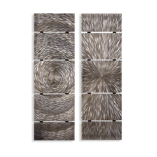 Product photograph of Omen Picture Wooden Wall Art In Champagne from Furniture in Fashion