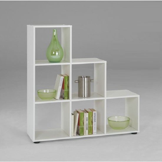 white display shelves