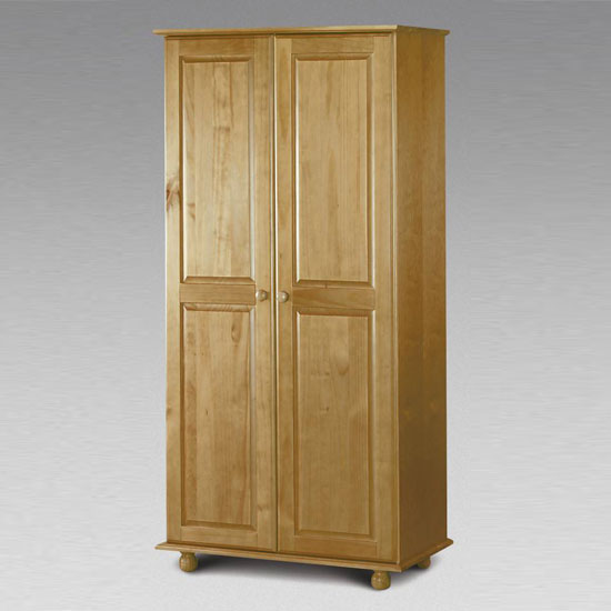 Pickwick Solid Pine 2 Door Wardrobe