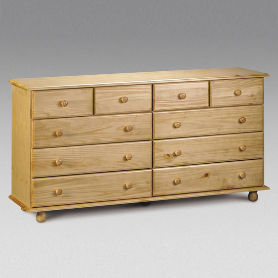 Pickwick 10 Drawer Solid Pine Storage Chest
