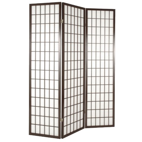 Folding Room Divider - Tobacco