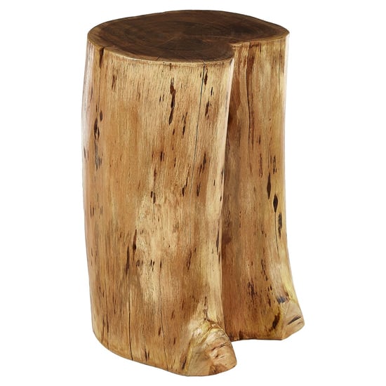 Product photograph of Santorini Acacia Wooden Stool In Brown from Furniture in Fashion
