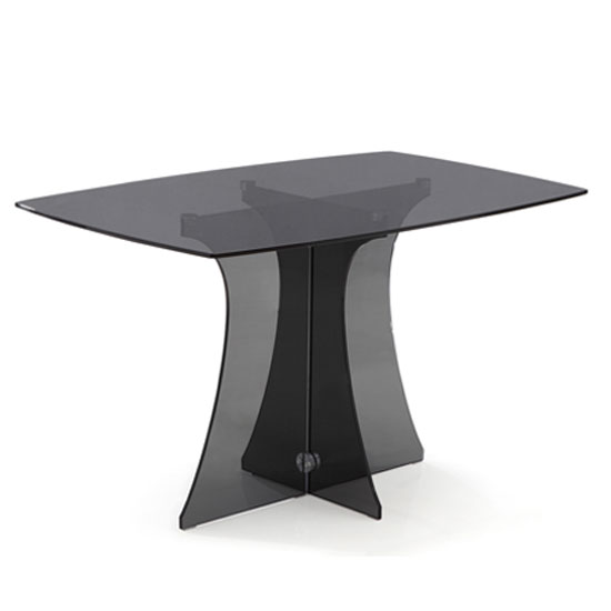 Sofia Large Smoked Glass Dining Table